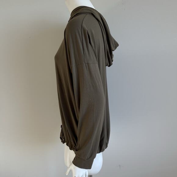 Henriette Steffensen Copenhagen Womens Hooded Top Drawstring Hem Sz Large - Picture 8 of 14
